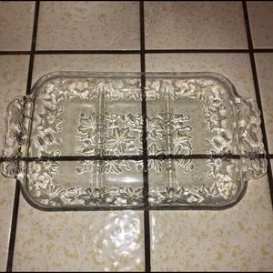 Princess House Crystal Fantasia Platter Tray